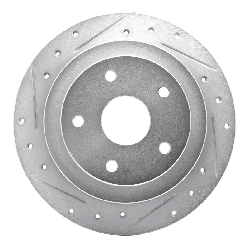 DFC 92-97 Subaru SVX Rear Left Drilled & Slotted Silver Brake Rotor