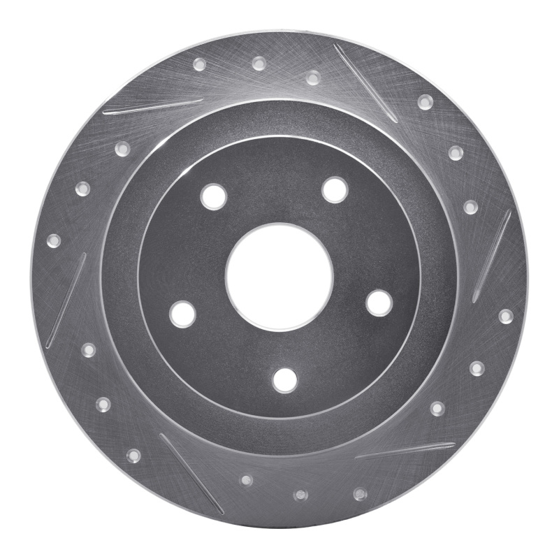 DFC 92-97 Subaru SVX Rear Right Drilled & Slotted Silver Brake Rotor