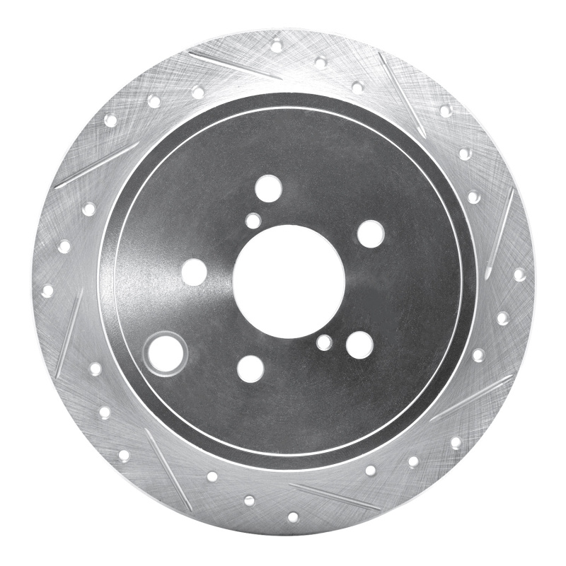 DFC 08-15 Subaru Impreza Rear Right Drilled & Slotted Silver Brake Rotor