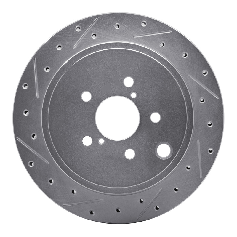 DFC 10-25 Scion FR-S Rear Left Drilled & Slotted Silver Brake Rotor