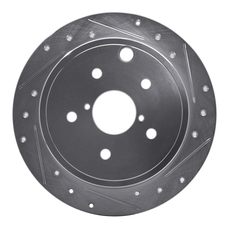 DFC 15-21 Subaru WRX Rear Right Drilled & Slotted Silver Brake Rotor