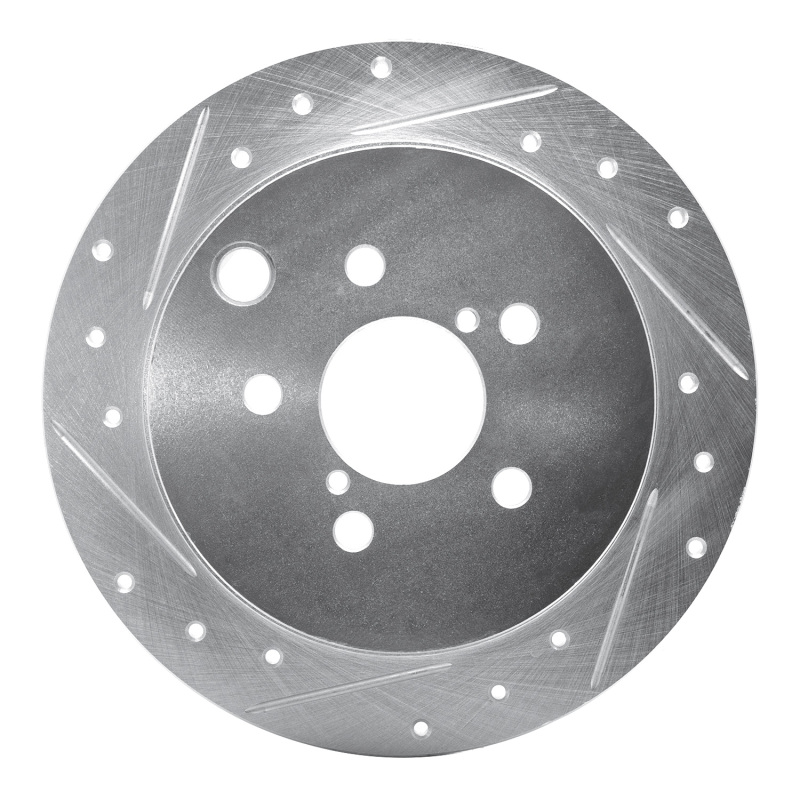 DFC 12-23 Subaru Crosstrek Rear Left Drilled & Slotted Silver Brake Rotor