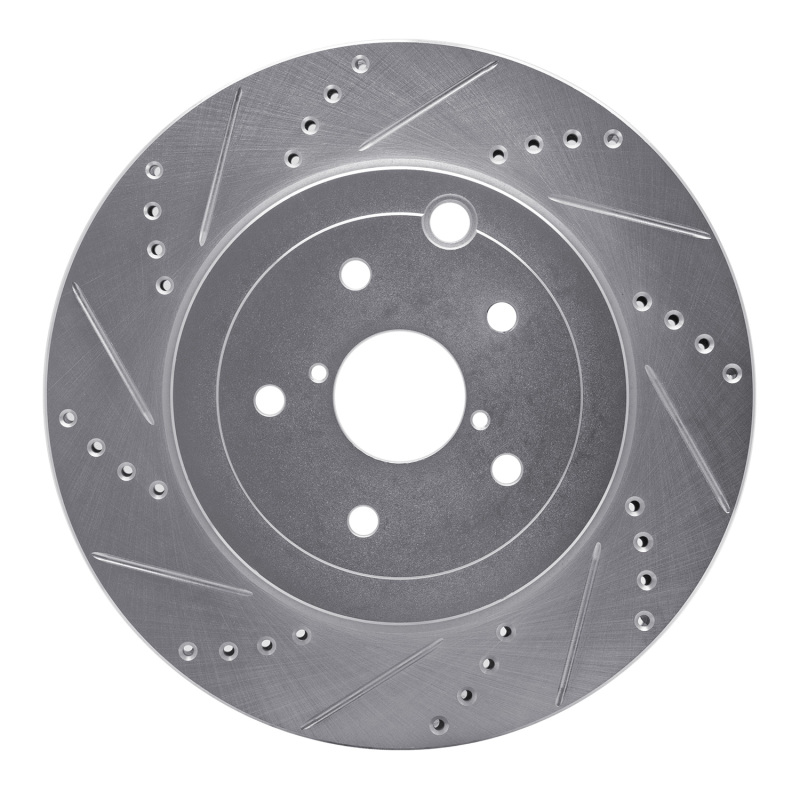 DFC 18-25 Subaru WRX Rear Left Drilled & Slotted Silver Brake Rotor
