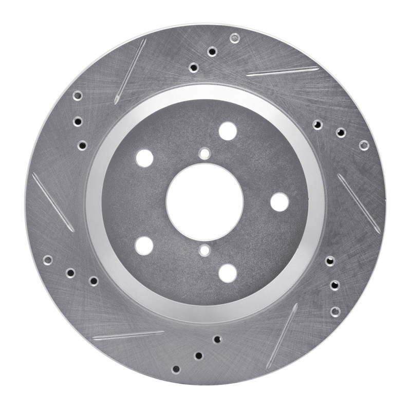 DFC 19-25 Subaru Forester Rear Left Drilled & Slotted Silver Brake Rotor