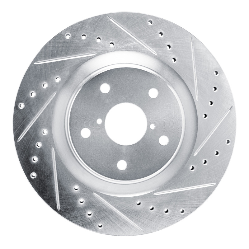 DFC 20-25 Subaru Crosstrek Front Right Drilled & Slotted Silver Brake Rotor