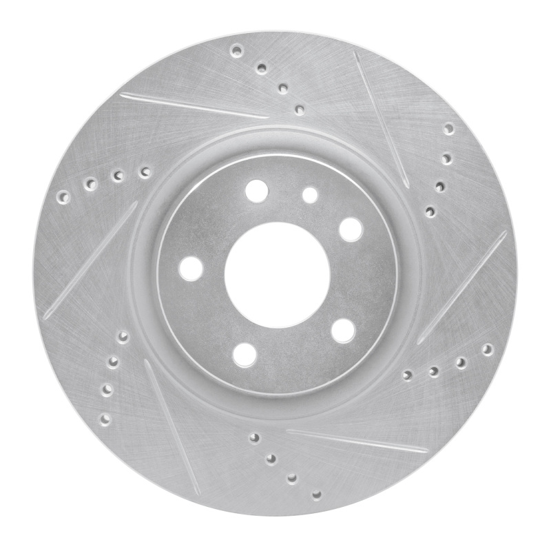 DFC 91-20 Alfa Romeo 164 Front Right Drilled & Slotted Silver Brake Rotor