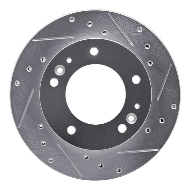 DFC 06-15 Jaguar XJR Rear Right Drilled & Slotted Silver Brake Rotor