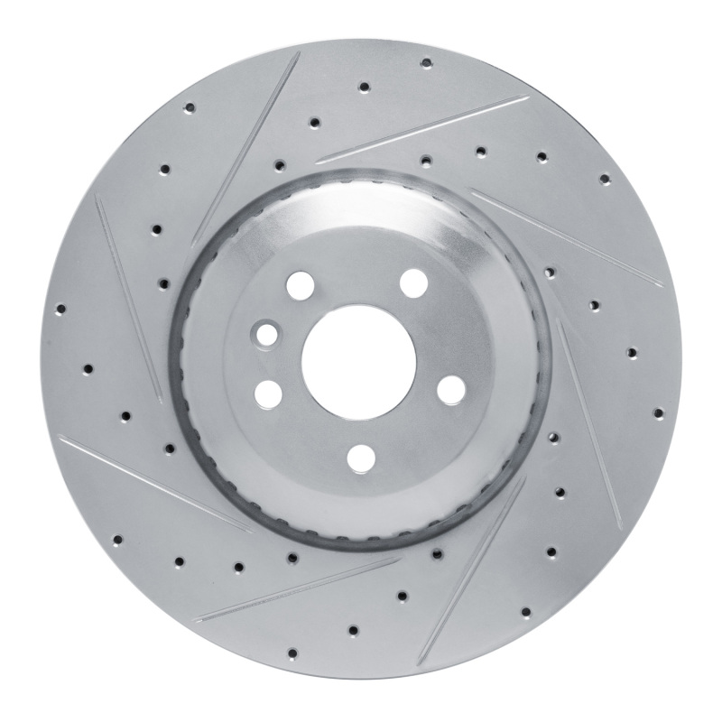 DFC 21-25 Jaguar F-Pace Front Left Drilled & Slotted Silver Brake Rotor