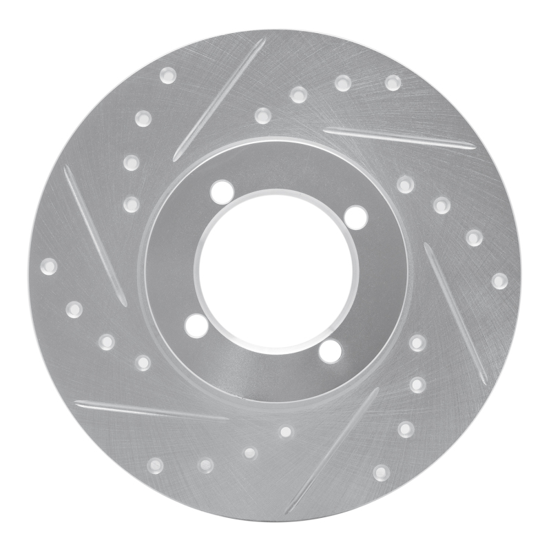 DFC 74-79 Lotus Esprit Front Left Drilled & Slotted Silver Brake Rotor