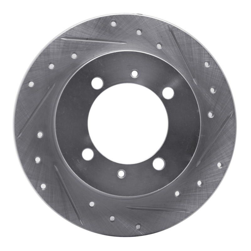 DFC 00-07 Mitsubishi Space Star (Mexico) Rear Right Drilled & Slotted Silver Brake Rotor