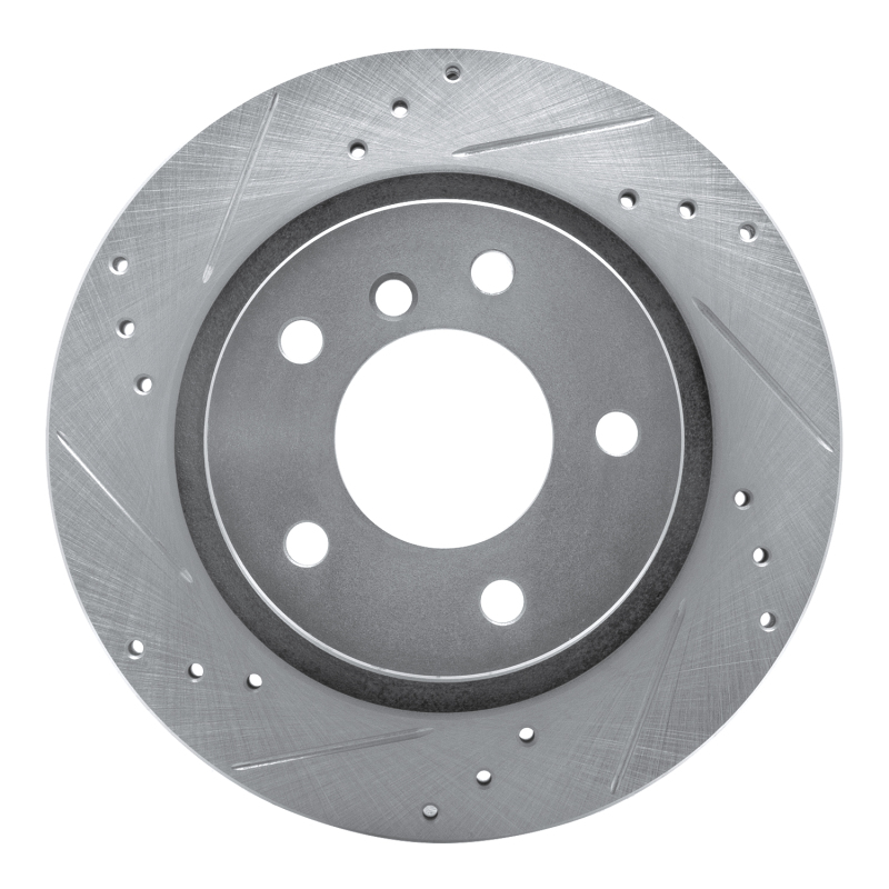 DFC 03-08 BMW Z4 Rear Left Drilled & Slotted Silver Brake Rotor