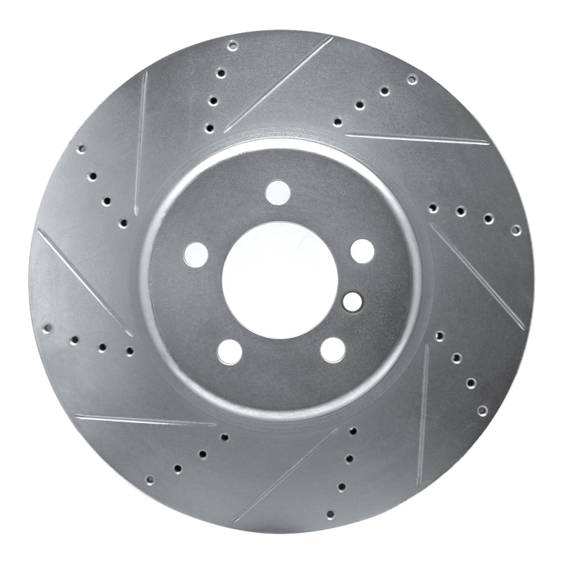 DFC 13-20 BMW 440I Coupe Front Left Drilled & Slotted Silver Brake Rotor