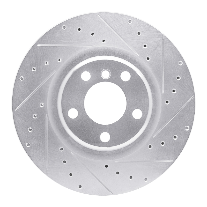 DFC 12-20 BMW 328i Rear Right Drilled & Slotted Silver Brake Rotor