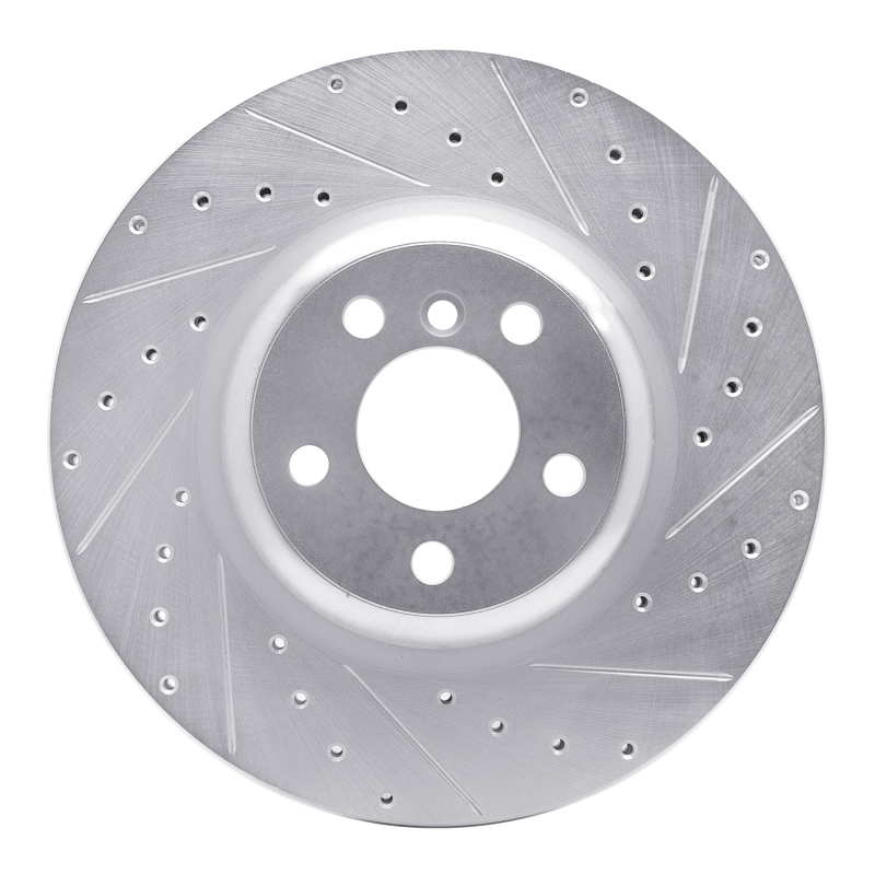 DFC 16-25 BMW 330I xDrive Sedan Rear Right Drilled & Slotted Silver Brake Rotor