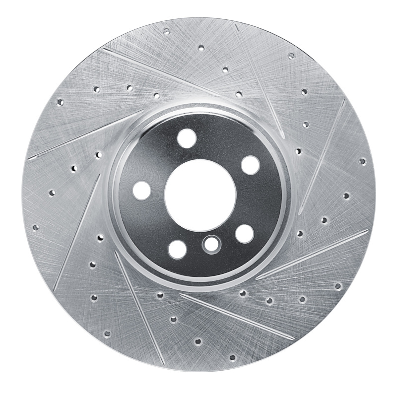 DFC 16-25 BMW M340iX Left Front Drilled & Slotted Silver Brake Rotor