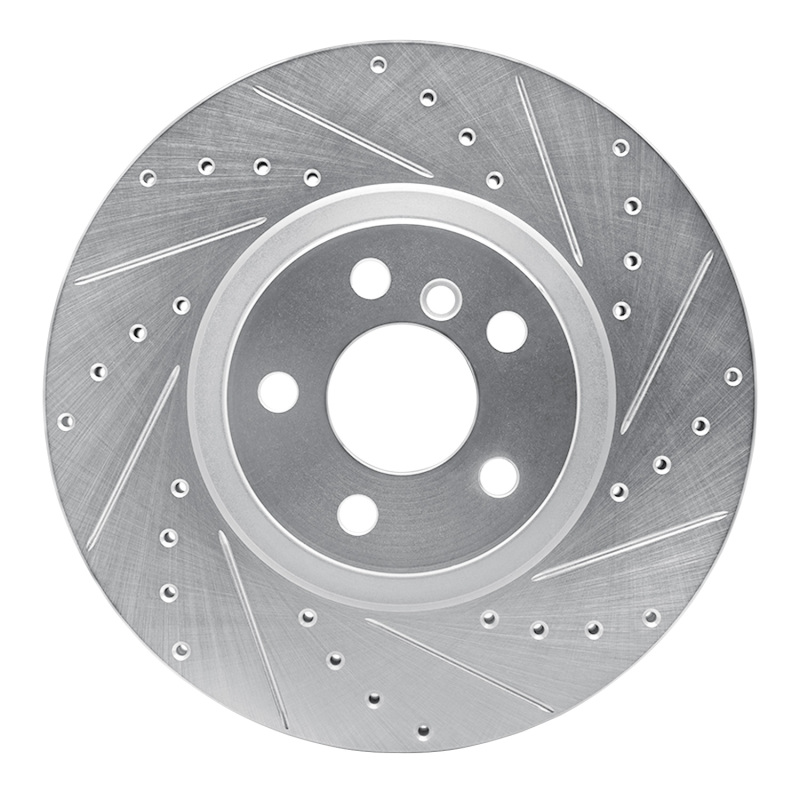 DFC 15-25 BMW X1 (USA/Canada) Front Right Drilled & Slotted Silver Brake Rotor