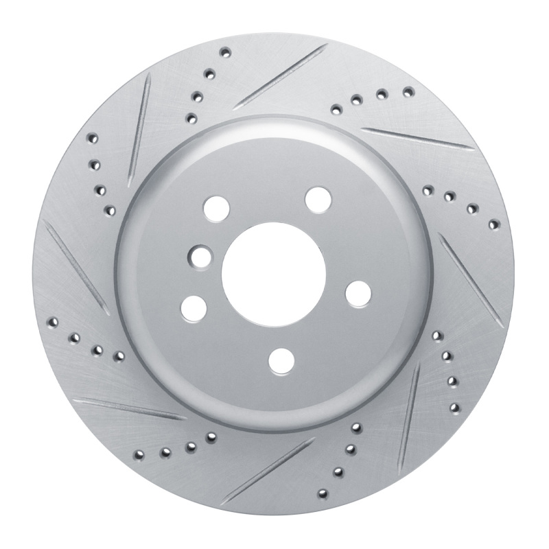 DFC 17-25 BMW 430I xDrive Gran Coupe Right Rear Drilled & Slotted Silver Brake Rotor