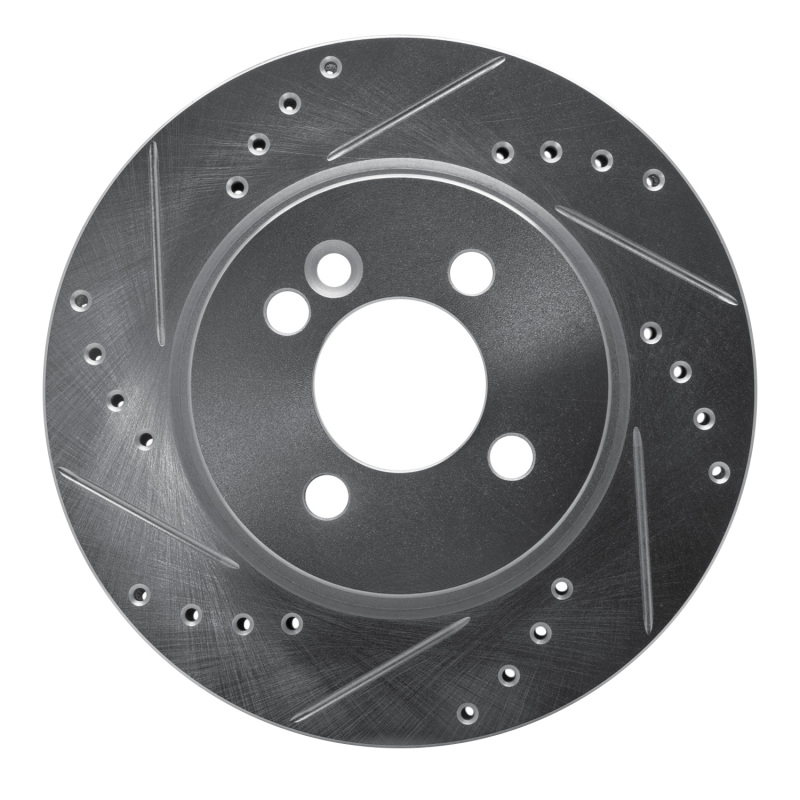 DFC 02-08 Mini Cooper (Excl Clubman) Front Left Drilled & Slotted Silver Brake Rotor