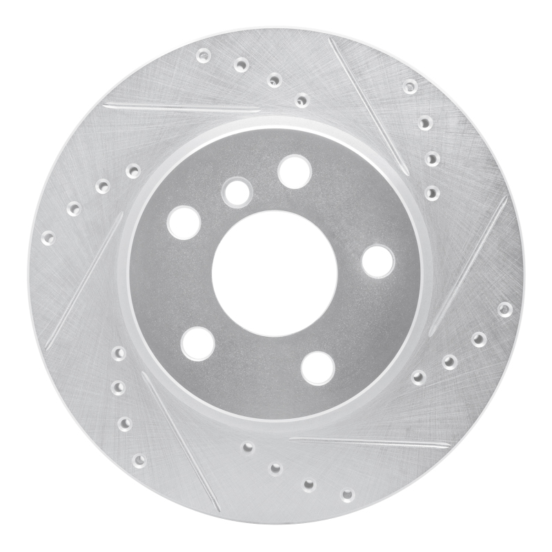 DFC 14-24 Mini Cooper (Excl Clubman) Front Right Drilled & Slotted Silver Brake Rotor