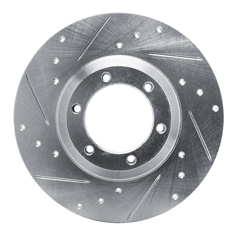DFC 78-83 Chevrolet LUV Front Left Drilled & Slotted Silver Brake Rotor