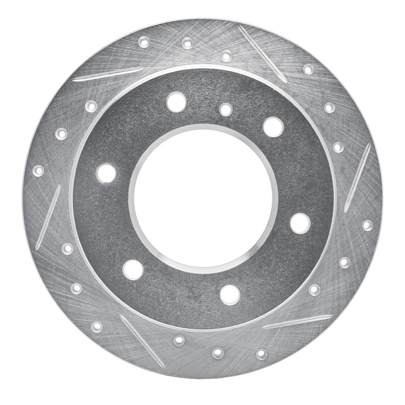 DFC 88-95 Isuzu Amigo Rear Right Drilled & Slotted Silver Brake Rotor