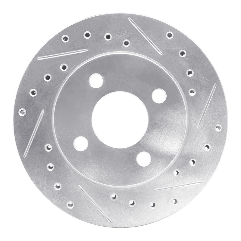 DFC 81-87 Chrysler Town & Country Front Right Drilled & Slotted Silver Brake Rotor