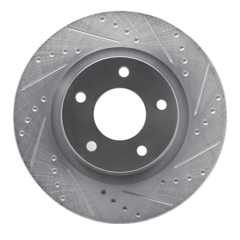 DFC 07-25 Chrysler 200 Front Right Drilled & Slotted Silver Brake Rotor