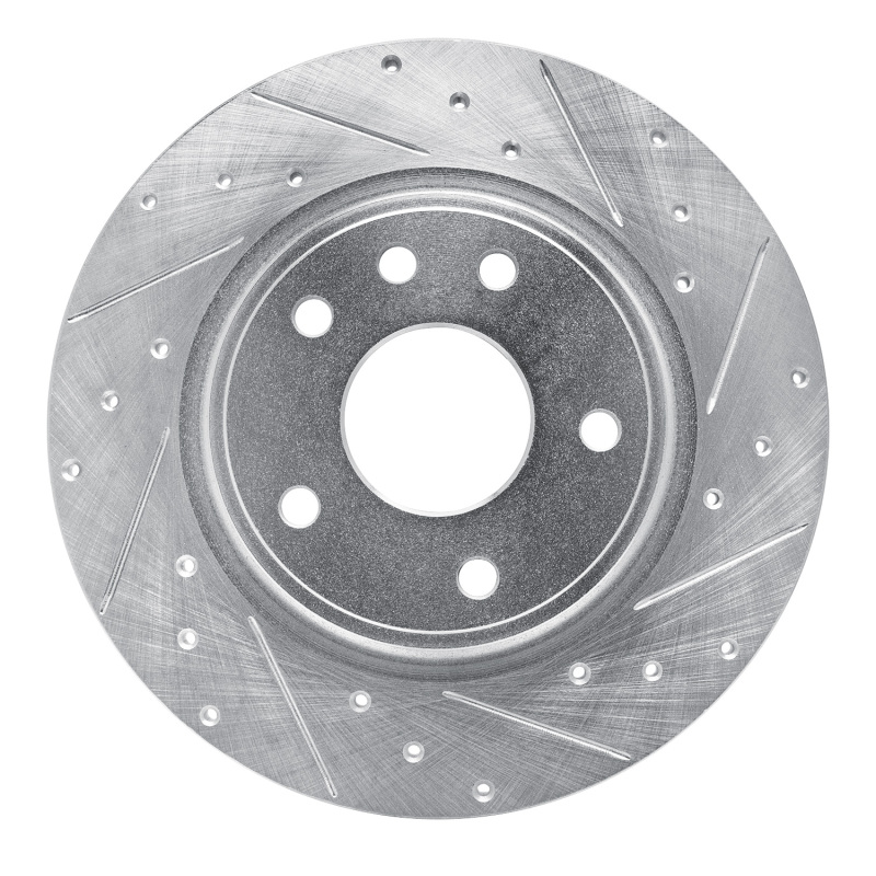 DFC 17-25 Chrysler Grand Caravan Rear Right Drilled & Slotted Silver Brake Rotor