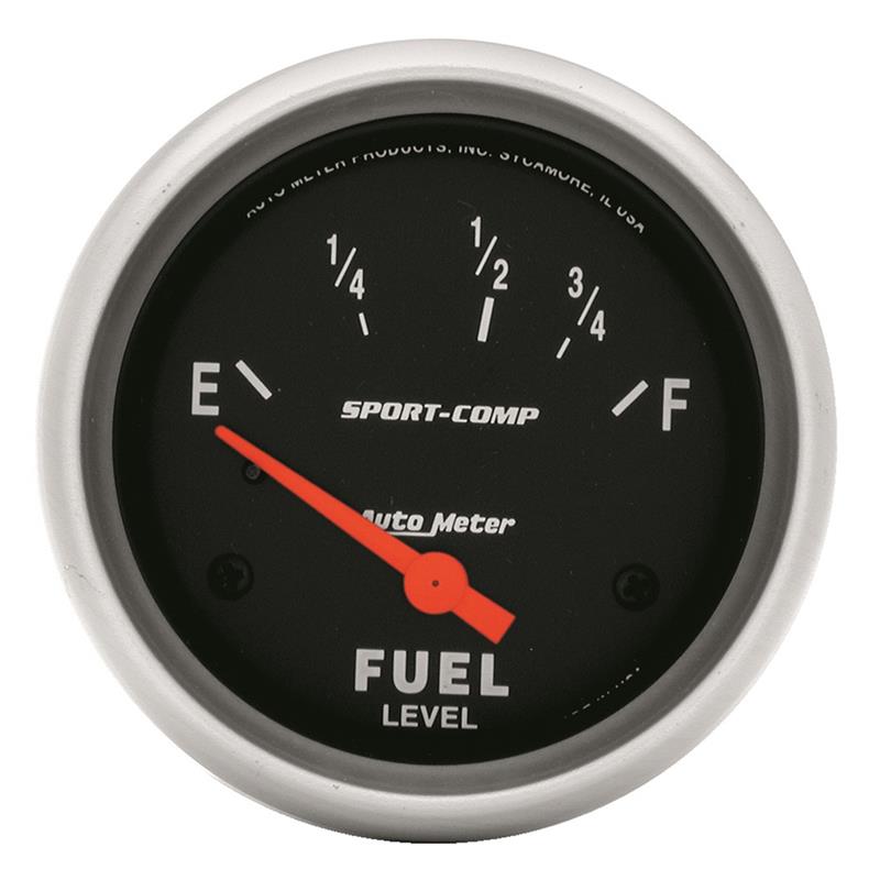 Autometer Sport-Comp 2 5/8in 73ohm-10ohm Fuel Level Gauge