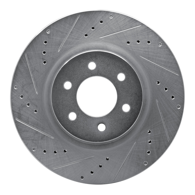 DFC 92-02 Dodge Viper Front Left Drilled & Slotted Silver Brake Rotor