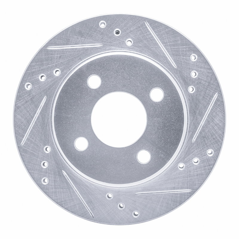 DFC 95-96 Dodge Neon (USA/Canada) Front Right Drilled & Slotted Silver Brake Rotor