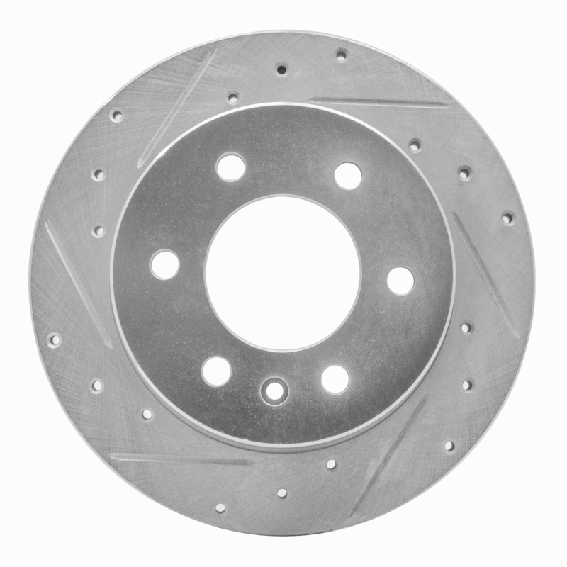 DFC 06-18 Dodge Sprinter 3500 Rear Left Drilled & Slotted Silver Brake Rotor