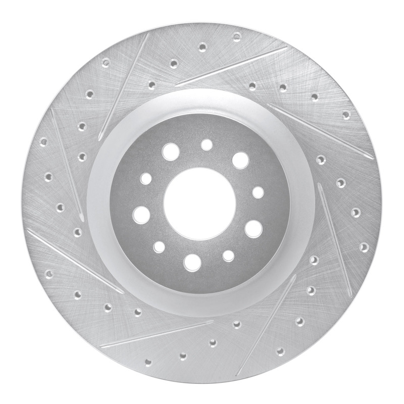 DFC 15-22 Ram ProMaster City Front Left Drilled & Slotted Silver Brake Rotor