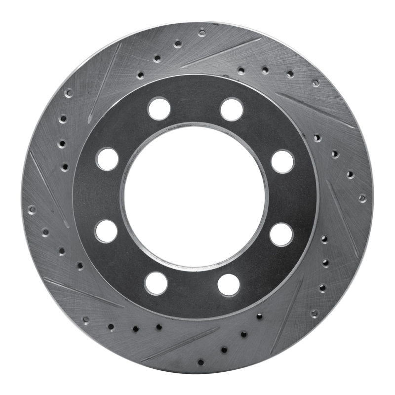 DFC 71-97 Dodge B300 Van (71-74) / B300 (75-80) Front Left Drilled & Slotted Silver Brake Rotor
