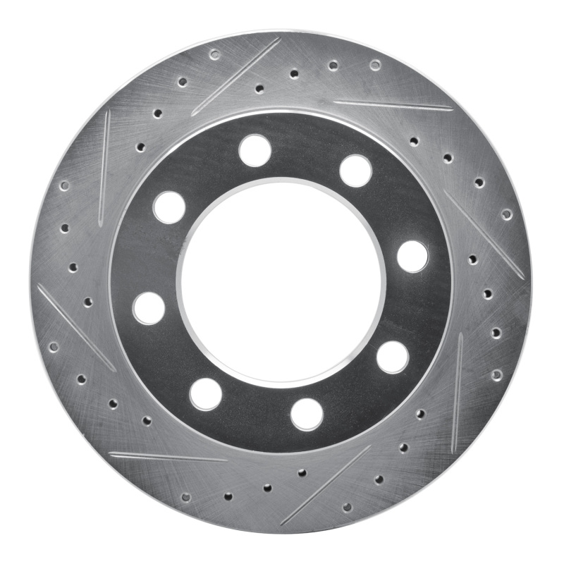 DFC 820093 Dodge D250 Front Left Drilled & Slotted Silver Brake Rotor
