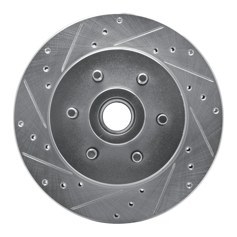 DFC 93-96 Dodge Dakota RWD Front Left Drilled & Slotted Silver Brake Rotor
