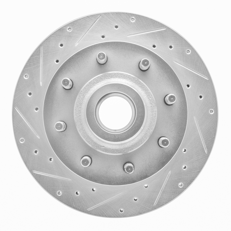 DFC 98-03 Dodge B3500 / B2500 Front Left Drilled & Slotted Silver Brake Rotor