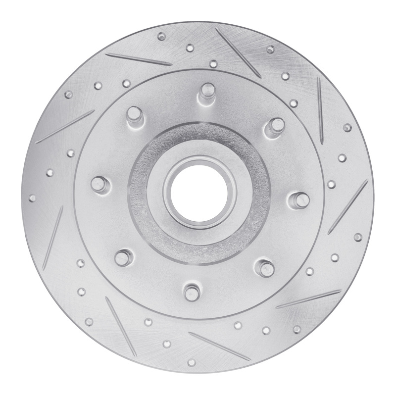DFC 98-03 Dodge B3500 / B2500 Front Right Drilled & Slotted Silver Brake Rotor