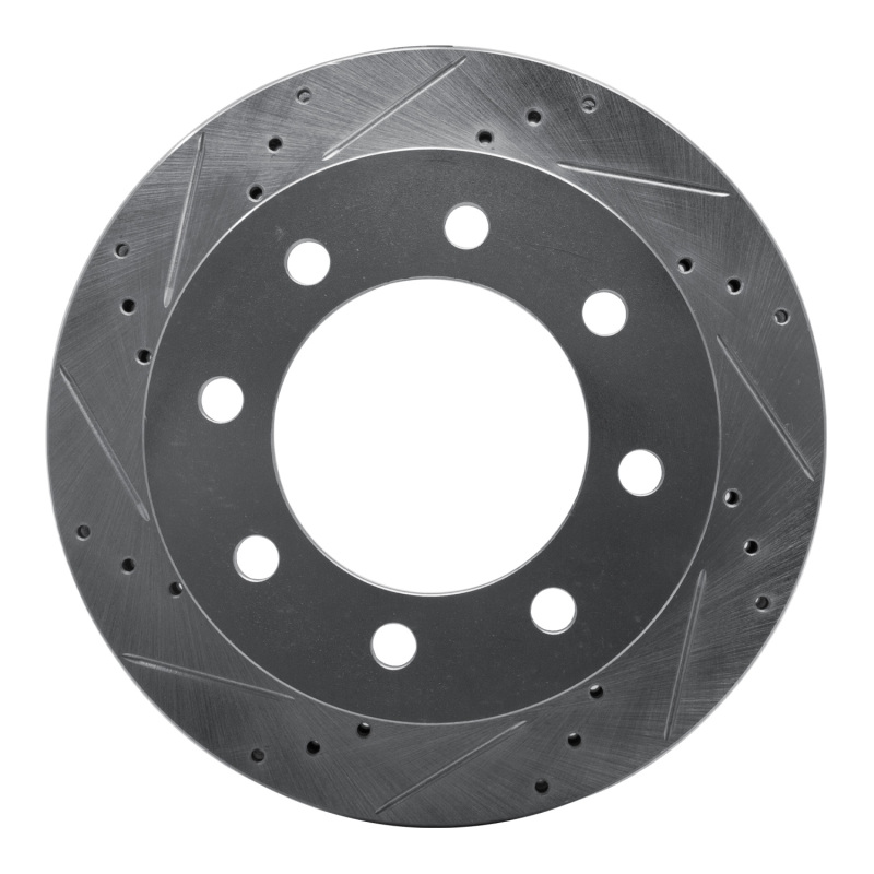DFC 00-02 Dodge Ram 2500 Front Left Drilled & Slotted Silver Brake Rotor