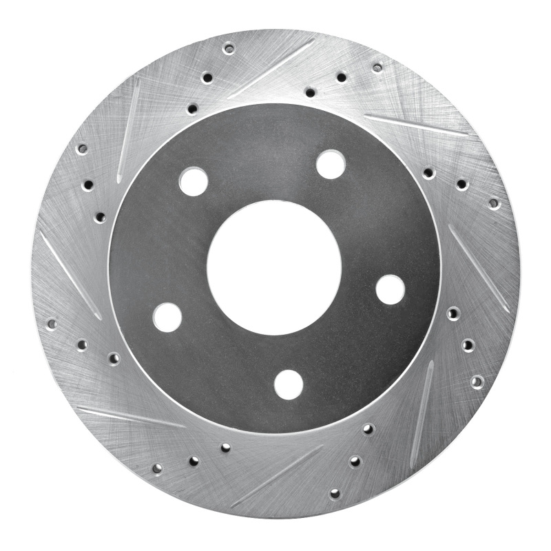 DFC 00-01 Dodge Ram 1500 Pickup Front Left Drilled & Slotted Silver Brake Rotor