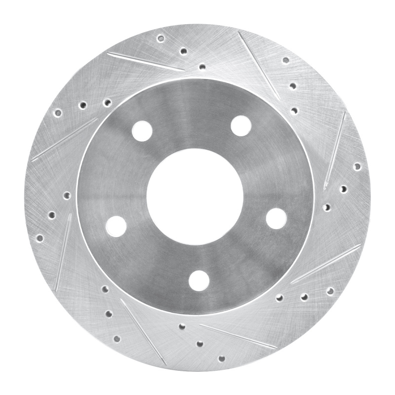 DFC 00-01 Dodge Ram 1500 Pickup Front Right Drilled & Slotted Silver Brake Rotor