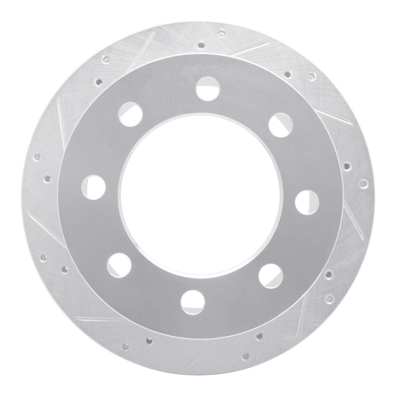 DFC 00-02 Dodge Ram 4000 (Mexico) Rear Left Drilled & Slotted Silver Brake Rotor