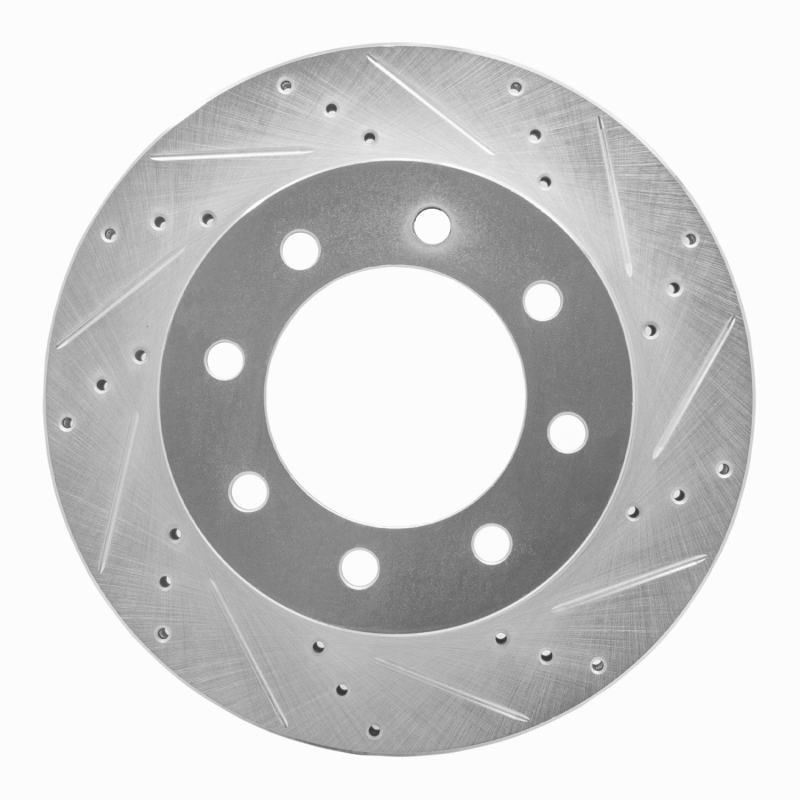 DFC 03-08 Dodge Ram 1500 Pickup Front Right Drilled & Slotted Silver Brake Rotor