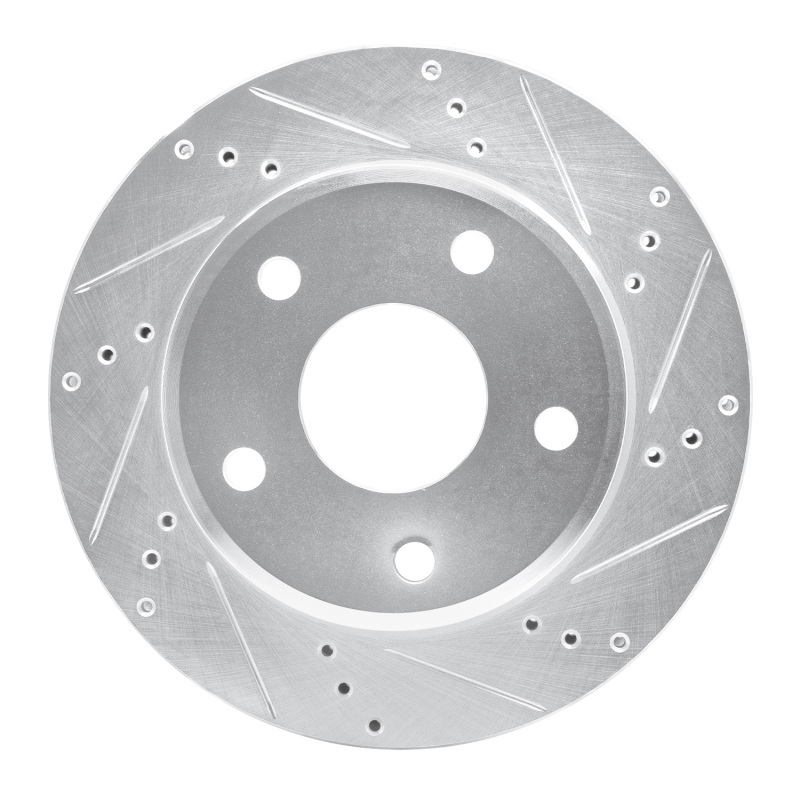 DFC 05-11 Dodge Dakota 4WD Front Right Drilled & Slotted Silver Brake Rotor