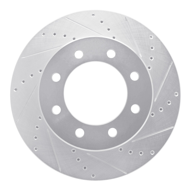 DFC 09-25 Dodge Ram 3500 Front Right Drilled & Slotted Silver Brake Rotor