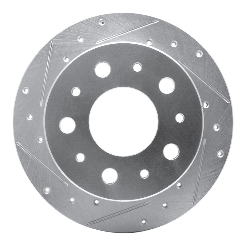 DFC 14-21 Ram ProMaster 2500 Rear Left Drilled & Slotted Silver Brake Rotor