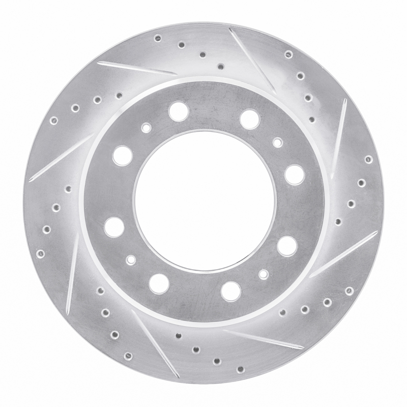 DFC 09-25 Dodge Ram 3500 Rear Right Drilled & Slotted Silver Brake Rotor