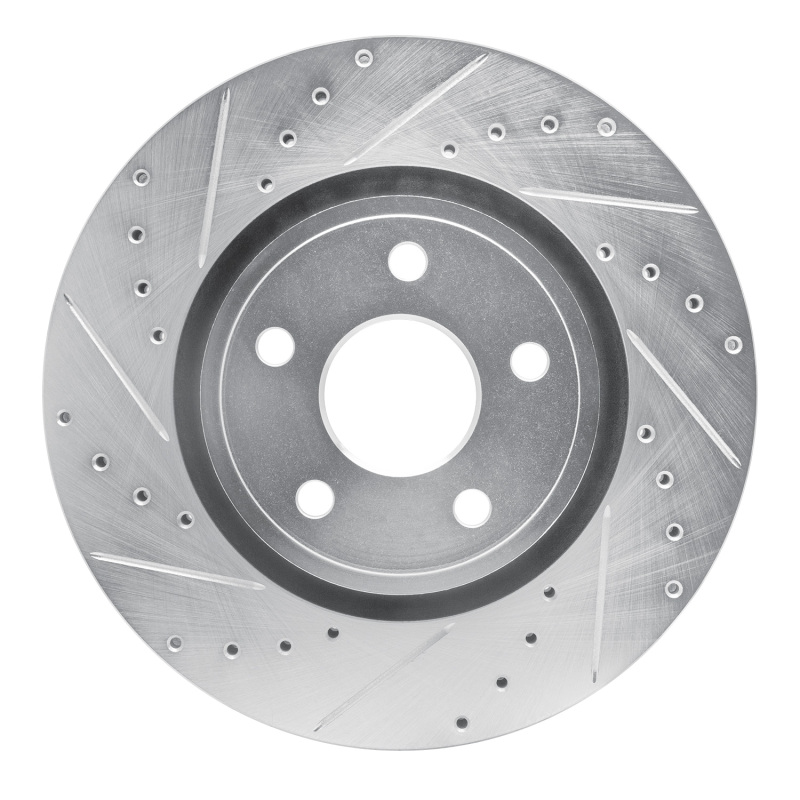 DFC 11-25 Dodge Durango Front Left Drilled & Slotted Silver Brake Rotor
