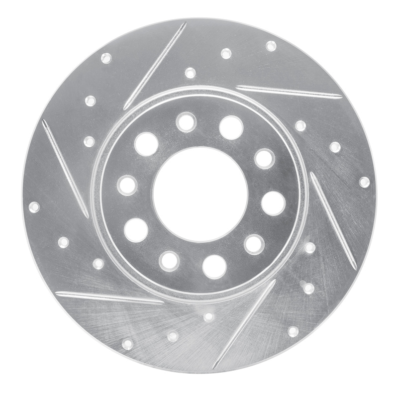 DFC 15-25 Alfa Romeo TONALE Rear Left Drilled & Slotted Silver Brake Rotor