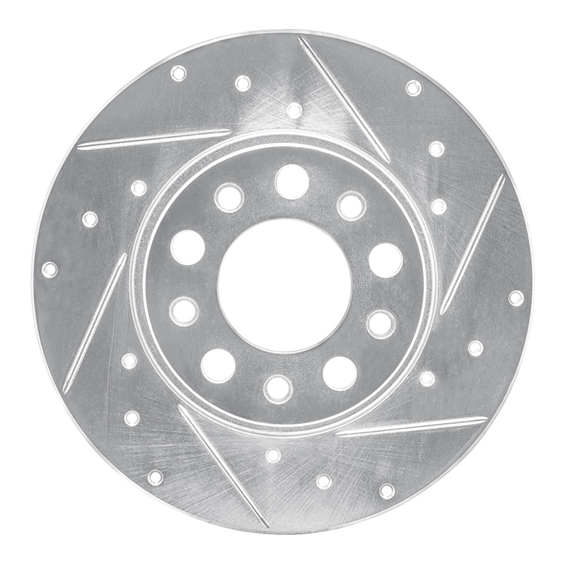 DFC 15-25 Alfa Romeo TONALE Rear Right Drilled & Slotted Silver Brake Rotor